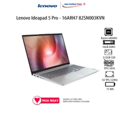 Laptop Lenovo Ideapad 5 Pro - 16ARH7 82SN003KVN (16