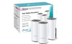 Hệ thống Wifi Mesh TPLink Deco E4 (3 Pack) Chuẩn kết nối 802.11 a/b/g/n/ac Tốc độ 2.4GHz - 300Mbps / 5.0GHz - 867Mbps