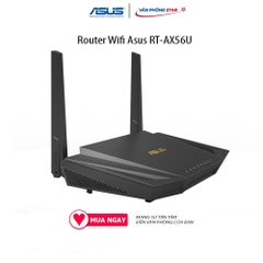Router Wifi Asus RT-AX56U 2.4 GHz / 5 GHz  Chuẩn kết nối: 802.11 - Chính Hãng
