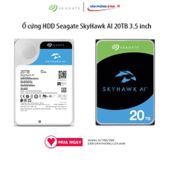 Ổ cứng HDD Seagate SkyHawk AI 20TB 3.5 inch, 7200RPM, SATA3, 256MB Cache (ST20000VE002) chính hãng vanphongstar