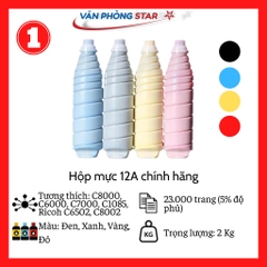 Bộ 4 màu hộp Mực Konica  Minolta Bizhub C8000 TN616 (K/C/M/Y) Chính Hãng