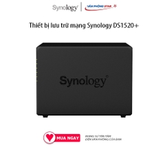 Thiết bị lưu trữ mạng Synology DS1520+ Intel Celeron J4125 4-core 2.0 GHz, 8 GB DDR4 non-ECC 5 Khay đựng ổ cứng