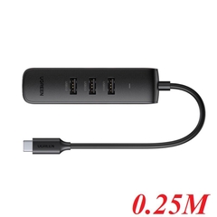 Bộ chuyển đổi USB-C sang 3*USB 3.0+RJ45 Ugreen (10917)