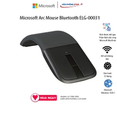 Chuột không dây Microsoft Arc Mouse Bluetooth ELG-00031 kết nối bluetooth 5.0 Công nghệ Microsoft BlueTrack™ chính hãng