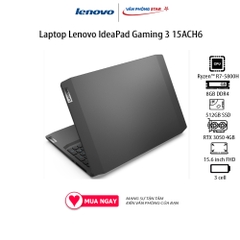 Laptop Lenovo IdeaPad Gaming 3 15ACH6 (82K2008VVN) (R7 5800H/8GB RAM/512GB SSD/15.6 FHD/RTX 3050 4GB/Win11/Đen)