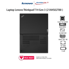 Laptop Lenovo Thinkpad T14 Gen 3 (21AHS02T00) (i5 1235U/8GB RAM/ 256GB SSD/14 WUXGA /Dos/Đen)