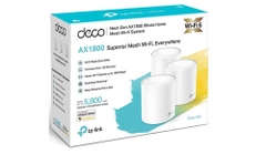 Wifi Mesh Mesh 6 TPLink Deco X20 (3-pack) Chuẩn kết nối: 802.11 a/b/g/n/ac/ax Tốc độ 2.4GHz: 574Mbps; 5.0GHz: 1201Mbps