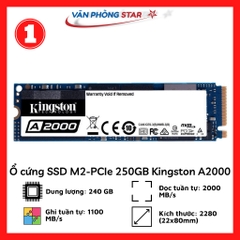 Ổ cứng SSD M2-PCIe 250GB Kingston A2000