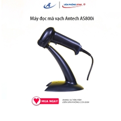 Máy quét mã vạch 1D Antech AS800i có dây Công nghệ đọc CCD Tốc độ 300 scan/s Kết nối USB Chất liệu nhựa cao cấp ABS+PC