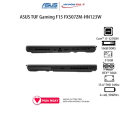 Laptop ASUS TUF Gaming F15 FX507ZM-HN123W (Core™ i7-12700H | 16GB | 512GB | GeForce RTX™ 3060 | 15.6 inch FHD)