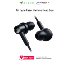 Tai nghe Razer Hammerhead Duo - RZ12-02790200-R3M1, jack 3.5mm, Trở kháng 32 ohms