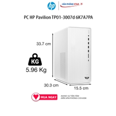 Cây đồng bộ PC HP Pavilion TP01-3007d 6K7A7PA (Core i5-12400/8GB/512GB SSD/Không HDD/Windows 11 Home/WiFi 802.11ax)