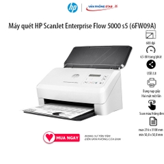 Máy quét HP ScanJet Enterprise Flow 5000 S5 (6FW09A). Máy scan đảo mặt tự động - CHÍNH HÃNG HP MỚI 100% - Vanphongstar