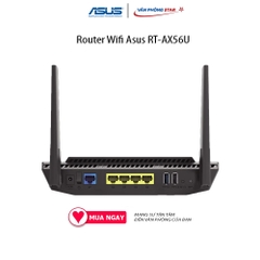 Router Wifi Asus RT-AX56U 2.4 GHz / 5 GHz  Chuẩn kết nối: 802.11 - Chính Hãng