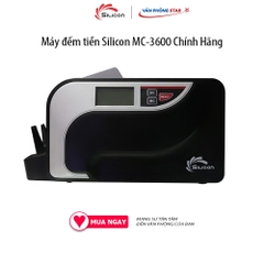 Máy Đếm Tiền Thông Minh Phát Hiện Tiền Siêu Giả Silicon MC-3600 tốc độ đếm 1000 tờ/phút, Phát hiện tiền giả thường