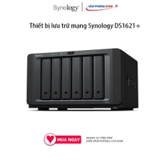 Thiết bị lưu trữ mạng Synology DS1621+ 4 GB DDR4 ECC SODIMM AMD Ryzen V1500B 4-core 2.2 GHz 6 Khay đựng ổ cứng
