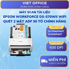 Máy Scan Tài Liệu Epson WorkForce DS-570WII WiFi Quét 2 Mặt ADF 50 Tờ Chính Hãng
