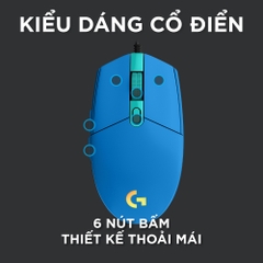 Chuột chơi game có dây Logitech G300S 2500 DPI 9 nút bấm có thể lập trình, 7 màu RGB tại vanphongstar
