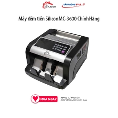Máy Đếm Tiền Thông Minh Phát Hiện Tiền Siêu Giả Silicon MC-3600 tốc độ đếm 1000 tờ/phút, Phát hiện tiền giả thường