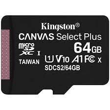 Thẻ nhớ class 10 kingston Canvas Select Plus microSD 100R A1 C10 Card + ADP CHÍNH HÃNG BẢO HÀNH