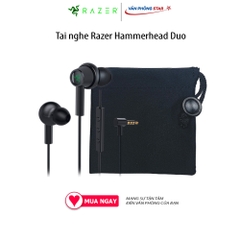 Tai nghe Razer Hammerhead Duo - RZ12-02790200-R3M1, jack 3.5mm, Trở kháng 32 ohms