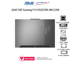 Laptop ASUS TUF Gaming F15 FX507ZM-HN123W (Core™ i7-12700H | 16GB | 512GB | GeForce RTX™ 3060 | 15.6 inch FHD)