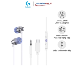 Tai nghe gaming logitech G333 chính hãng màn loa động kép Dual Driver, độ bền cao, 3.5mm Aux, Mic và điều khiển trên dây