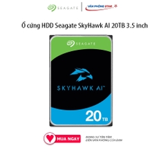 Ổ cứng HDD Seagate SkyHawk AI 20TB 3.5 inch, 7200RPM, SATA3, 256MB Cache (ST20000VE002) chính hãng vanphongstar