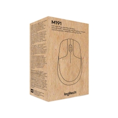 Chuột không dây Logitech Quang M191, Thiết kế tối ưu, Kiểu kết nối Không dây, Chuẩn giao tiếp USB-Wireless