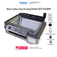 Máy in phun màu đa năng Brother DCP-T820DW  In,Quét,Copy, 17 trang/phút, kết nối wifi