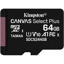 Thẻ nhớ class 10 kingston Canvas Select Plus microSD 100R A1 C10 Card + ADP CHÍNH HÃNG BẢO HÀNH