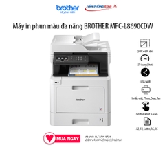 Máy in laser màu BROTHER MFC-L8690CDW. In đảo mặt đa chức năng IN -  COPY - SCAN - FAX - WIFI