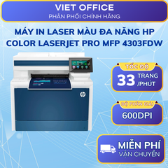 Máy In HP Color LaserJet Pro MFP 4303fdw Laser Màu WiFi In Scan Copy Fax 2 Mặt Tự Động Chính Hãng