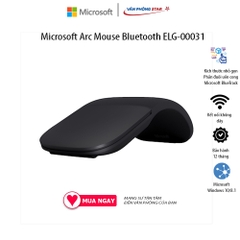 Chuột không dây Microsoft Arc Mouse Bluetooth ELG-00031 kết nối bluetooth 5.0 Công nghệ Microsoft BlueTrack™ chính hãng