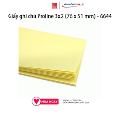 Giấy ghi chú Proline 3x2 (76 x 51 mm) - 6644 được làm từ chất liệu nhựa dẻo chất lượng cao, đầu vuông, màu sắc tươi sáng