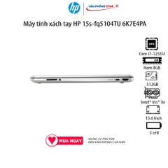 Laptop HP 15s-fq5104TU 6K7E4PA (Core i7-1255U | 8GB | 512GB | Iris® Xᵉ Graphics | 15.6 inch HD | Windows 11 Home