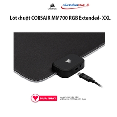 Lót chuột CORSAIR MM700 RGB Extended- XXL 360° ánh sáng RGB đế cao su chống trượt Bảo hành 24 tháng Chất liệu Vải
