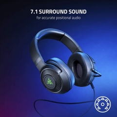 Tai nghe Razer Kraken V3 X USB gaming chống ồn tích hợp micro. Âm thanh vòm 7.1 đệm tai êm ái chính hãng Vanphongstar