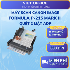Máy Scan Canon imageFORMULA P-215 Mark II Quét 2 Mặt Di Động ADF Chính Hãng