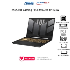 Laptop ASUS TUF Gaming F15 FX507ZM-HN123W (Core™ i7-12700H | 16GB | 512GB | GeForce RTX™ 3060 | 15.6 inch FHD)
