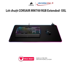 Lót chuột CORSAIR MM700 RGB Extended- XXL 360° ánh sáng RGB đế cao su chống trượt Bảo hành 24 tháng Chất liệu Vải