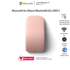 Chuột không dây Microsoft Arc Mouse Bluetooth ELG-00031 kết nối bluetooth 5.0 Công nghệ Microsoft BlueTrack™ chính hãng
