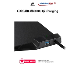 Lót chuột CORSAIR MM1000 Qi Charging - M CH-9440022-AP Cổng kết nối Lightning và Micro USB Công nghệ sạc không dây QI