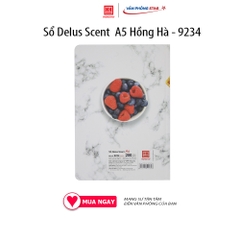 Sổ Delus Scent  A5 Hồng Hà 200 trang - 9234, giấy không nhòa, không thấm mực. Định lượng 80g/m2. Độ trắng: 76 -78%