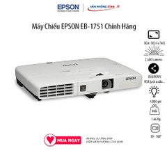 Máy Chiếu EPSON EB-1751 Chính Hãng. Độ phân giải 1024 x 768. Cường độ sáng 2,600 Lumens. Vùng chiếu 30 - 300