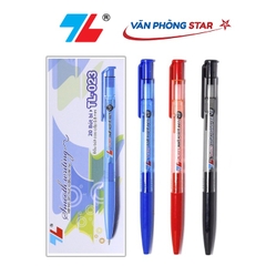 1 Hộp Bút bi TL-023 xanh số lượng 20 chiếc chính hãng Thiên Long tại Vanphongstar. Đầu bút 0.8mm viết được 1.200-1.500m