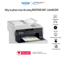 Máy in laser màu BROTHER MFC-L8690CDW. In đảo mặt đa chức năng IN -  COPY - SCAN - FAX - WIFI