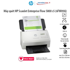 Máy quét HP ScanJet Enterprise Flow 5000 S5 (6FW09A). Máy scan đảo mặt tự động - CHÍNH HÃNG HP MỚI 100% - Vanphongstar