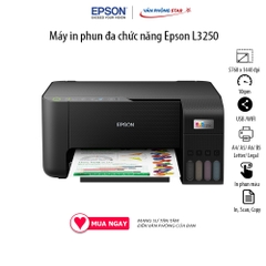 Máy in phun màu đa năng Wifi Epson L3250 khổ A4 - In màu wifi/ copy/ Scan ( Đã kèm mực chính hãng)