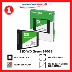 SSD WD Green 240GB SATA 2.5 inch (Đọc 545MB/s - Ghi 465MB/s) - (WDS240G2G0A)